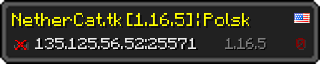 Userbar 320x64 in Minecraft-Stil für den Server 135.125.56.52:25571