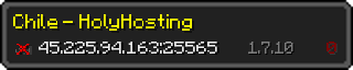 Userbar 320x64 in minecraft style for 45.225.94.163:25565
