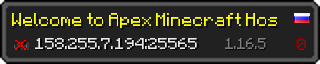 Userbar 320x64 in Minecraft-Stil für den Server 158.255.7.194:25565