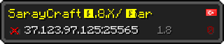 Userbar 320x64 in Minecraft-Stil für den Server 37.123.97.125:25565