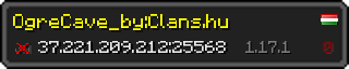 Userbar 320x64 in minecraft style for 37.221.209.212:25568