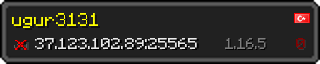 Userbar 320x64 in minecraft style for 37.123.102.89:25565