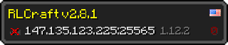 Userbar 320x64 in Minecraft-Stil für den Server 147.135.123.225:25565