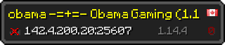 Userbar 320x64 in minecraft style for 142.4.200.20:25607