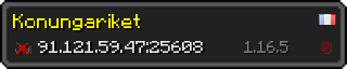 Userbar 320x64 in Minecraft-Stil für den Server 91.121.59.47:25608