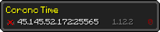 Userbar 320x64 in Minecraft-Stil für den Server 45.145.52.172:25565