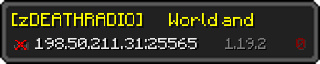 Юзербар 320x64 у стилі майнкрафт для сервера 198.50.211.31:25565