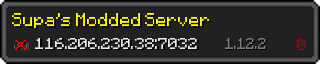 Userbar 320x64 in Minecraft-Stil für den Server 116.206.230.38:7032