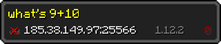 Userbar 320x64 in minecraft style for 185.38.149.97:25566