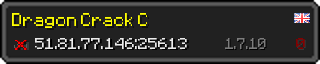 Userbar 320x64 in minecraft style for 51.81.77.146:25613