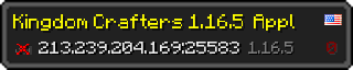 Userbar 320x64 in Minecraft-Stil für den Server 213.239.204.169:25583