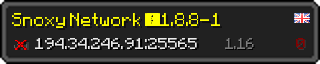 Userbar 320x64 in minecraft style for 194.34.246.91:25565