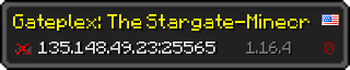 Userbar 320x64 in minecraft style for 135.148.49.23:25565