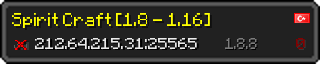 Userbar 320x64 in minecraft style for 212.64.215.31:25565