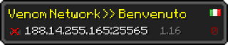 Userbar 320x64 in minecraft style for 188.14.255.165:25565