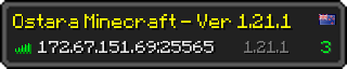 Userbar 320x64 in Minecraft-Stil für den Server 172.67.151.69:25565