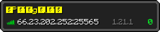 Userbar 320x64 in Minecraft-Stil für den Server 66.23.202.252:25565