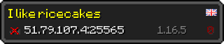 Юзербар 320x64 в стиле майнкрафт для сервера 51.79.107.4:25565