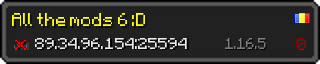 Userbar 320x64 in minecraft style for 89.34.96.154:25594