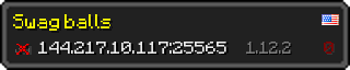 Userbar 320x64 in Minecraft-Stil für den Server 144.217.10.117:25565