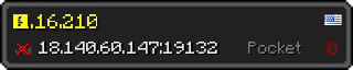 Userbar 320x64 in Minecraft-Stil für den Server 18.140.60.147:19132