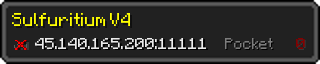 Userbar 320x64 in Minecraft-Stil für den Server 45.140.165.200:11111