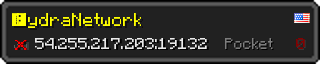 Userbar 320x64 in minecraft style for 54.255.217.203:19132