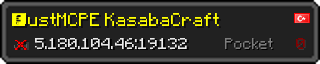 Userbar 320x64 in minecraft style for 5.180.104.46:19132