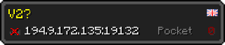 Userbar 320x64 in minecraft style for 194.9.172.135:19132