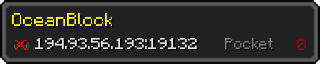 Userbar 320x64 in minecraft style for 194.93.56.193:19132