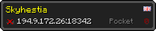 Userbar 320x64 in minecraft style for 194.9.172.26:18342