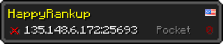 Userbar 320x64 in Minecraft-Stil für den Server 135.148.6.172:25693