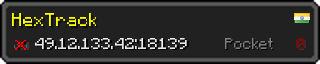 Userbar 320x64 in minecraft style for 49.12.133.42:18139