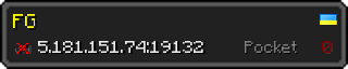 Userbar 320x64 in Minecraft-Stil für den Server 5.181.151.74:19132