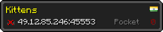 Userbar 320x64 in Minecraft-Stil für den Server 49.12.85.246:45553