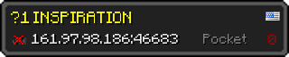 Userbar 320x64 in Minecraft-Stil für den Server 161.97.98.186:46683
