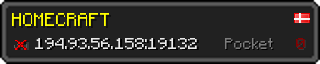 Userbar 320x64 in Minecraft-Stil für den Server 194.93.56.158:19132