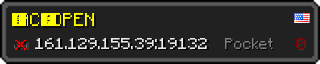 Userbar 320x64 in minecraft style for 161.129.155.39:19132