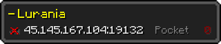 Userbar 320x64 in minecraft style for 45.145.167.104:19132