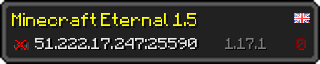 Userbar 320x64 in minecraft style for 51.222.17.247:25590