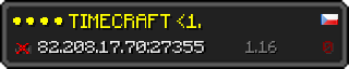 Userbar 320x64 in Minecraft-Stil für den Server 82.208.17.70:27355