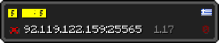 Userbar 320x64 in minecraft style for 92.119.122.159:25565