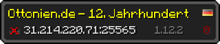 Userbar 320x64 in minecraft style for 31.214.220.71:25565