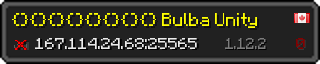 Userbar 320x64 in minecraft style for 167.114.24.68:25565