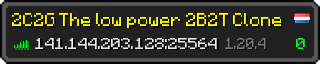 Userbar 320x64 in Minecraft-Stil für den Server 213.239.204.169:25564