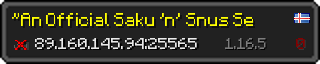 Userbar 320x64 in Minecraft-Stil für den Server 89.160.145.94:25565