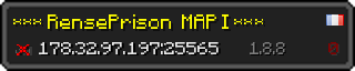 Userbar 320x64 in minecraft style for 178.32.97.197:25565