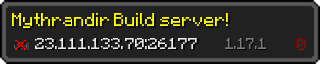 Userbar 320x64 in minecraft style for 23.111.133.70:26177