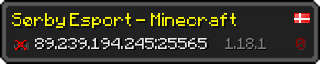 Userbar 320x64 in Minecraft-Stil für den Server 89.239.194.245:25565