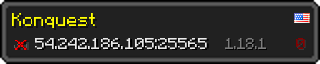 Userbar 320x64 in minecraft style for 54.242.186.105:25565